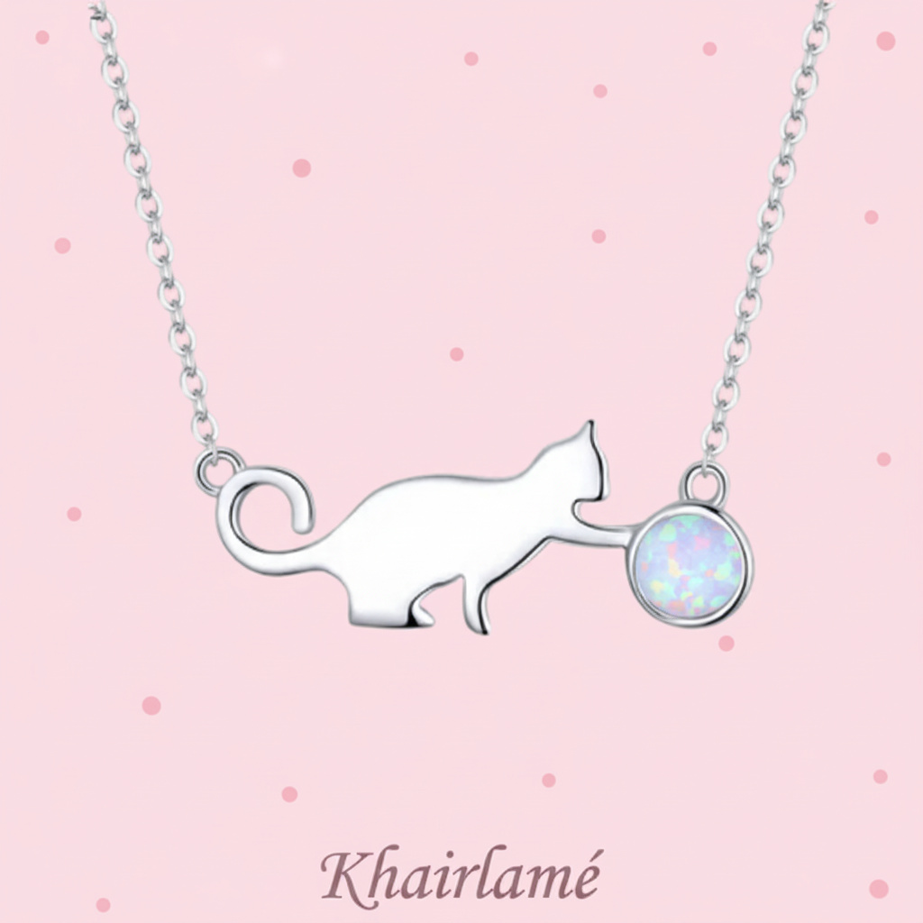 cat with opal