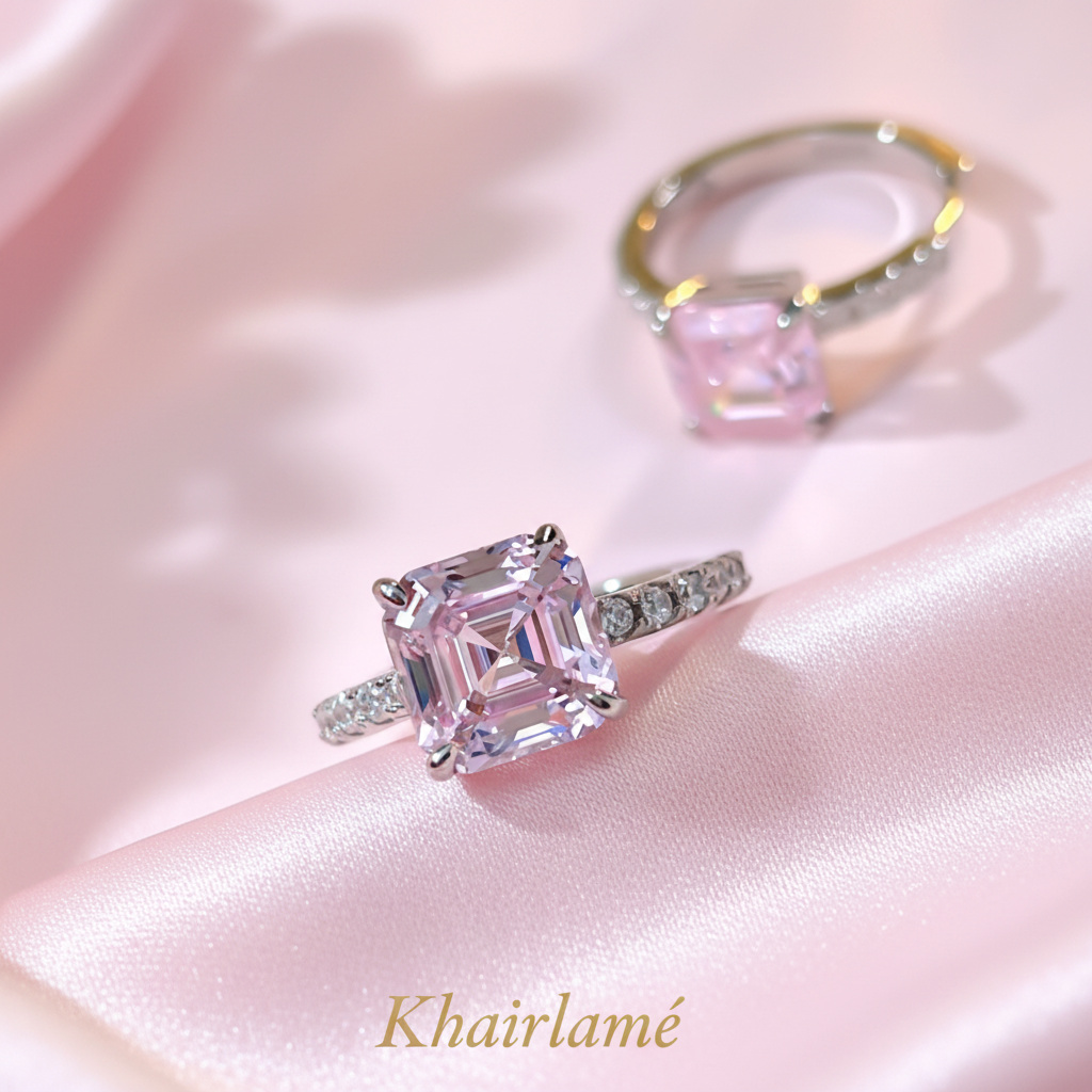 Lavender Square Hoops